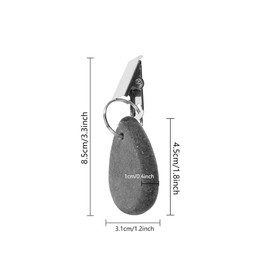 Tablecloth Weights, 8 Pieces Marble Tablecloth Pendants, Tablecloth Weights with Clips for Family Party Camping Wedding Garden Picnic (Black)