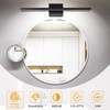 NIORSUN 31.5 inch Black Bathroom Vanity Light,18W 5CCT Dimmable LED