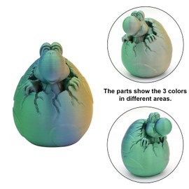 YOUSU PLA Filament Triple Color Coextrusion Silk 3D Printer Filament 1.75mm for 3D Printer & 3D Pen, Multicolor PLA Rainbow Filament,1kg(2.2lbs) Silk Gold Green Blue.