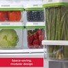 Rubbermaid FreshWorks Produce Saver, Medium and Large Storage Containers, With