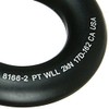 Fusion Climb Small 2-Inch Blue Aluminum O-Ring - Black (5-Pack)