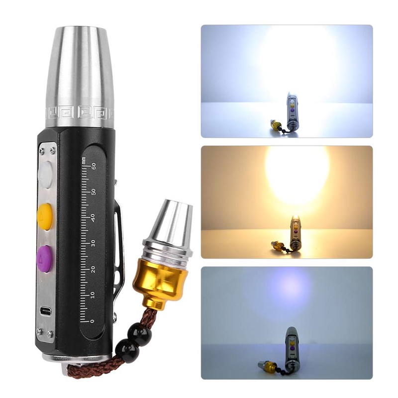 Fdit Handheld 3 LEDs Torch Expert Jades Identification Lights Gemstone