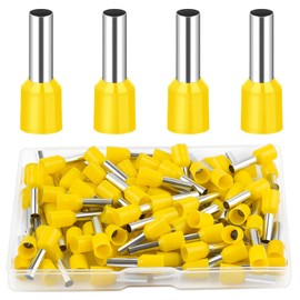 Insulated Wire End Ferrules for Garages, Distribution Boxes, Car Parts, Mechanics, Workshops (6 mm² x 12 mm)