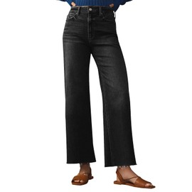 KUNMI Jeans for Women Wide Leg Baggy High Waist Boyfriends Straight Leg Stretchy Denim Pants Trendy Fall 2025