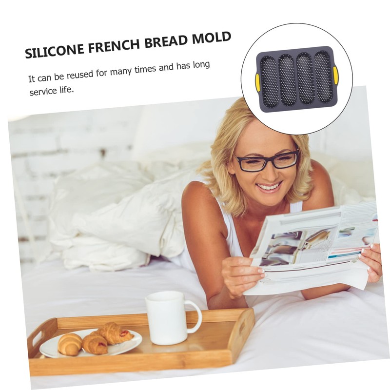 iplusmile Slot French Bread Pan Non Stick Baking Tray for