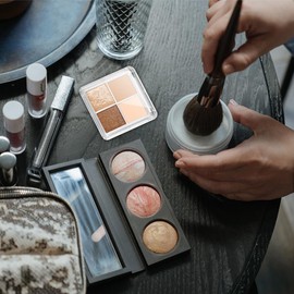 POPETPOP Paleta de Sombras de Ojos Vacía: 10 Piezas Rellenable Paleta de Maquillaje Vacía Contenedores de Maquillaje, Multifuncional Caja de Lápiz Labial DIY para Sombras de Ojos, Polvos Sueltos