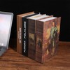 16 Pcs Bookends Clear Acrylic Bookends for Shelves Heavy Duty