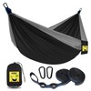 SZHLUX Camping Hammock Double & Single Portable Hammocks with 2