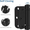 IOQ 2 Pack 3.5 Inch Self Closing Door Hinges 5/8"