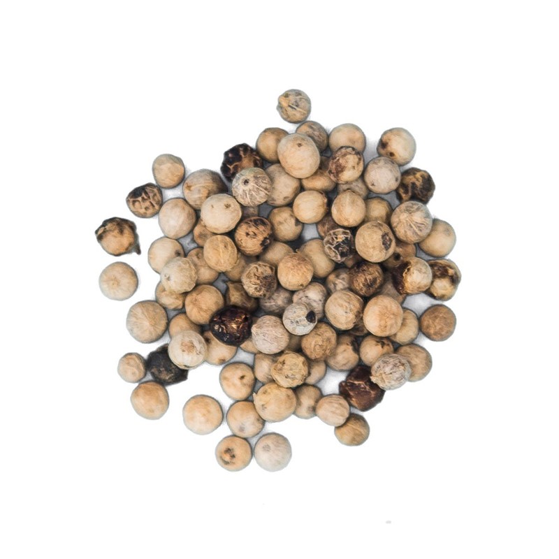 JustIngredients Essentials White Peppercorns, 100 g