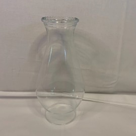 Crisa for Libbey Glass Hurricane Lamp Shade 2 7/8 fitter x 8 5/8 Beaded Rim HLS5703