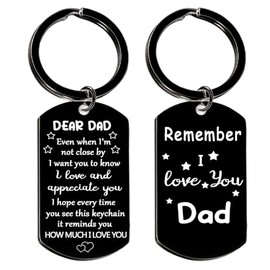 MADHAHEFU Father Day Gift I Love You Dad Gifts Dad Keyring Christmas Birthday Gift For Daddy From Daughter Son (dad 2)