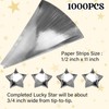 Kigeli 1000 Sheets Paper Strips Foil Star Glitter Origami Stars