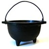 Cast Iron Cauldron w/Handle, Ideal for smudging, Incense Burning, Ritual