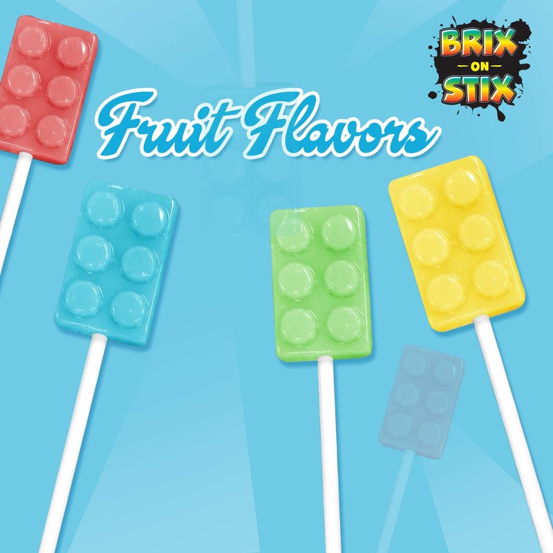Bricks On Stix | Brick Building Party Lollipop Suckers |