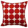 Quarter Report Cushion Cover, Charuka, Red, Approx. 17.7 x 17.7