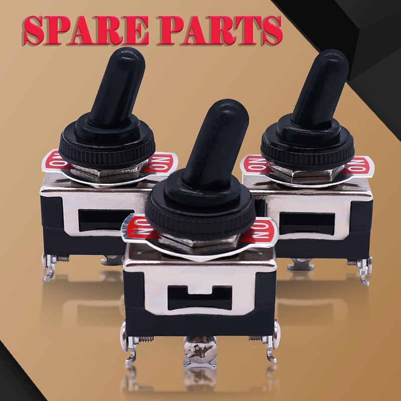 mxuteuk 3Pcs Heavy Duty Rocker Toggle Switch 20A 125V SPDT