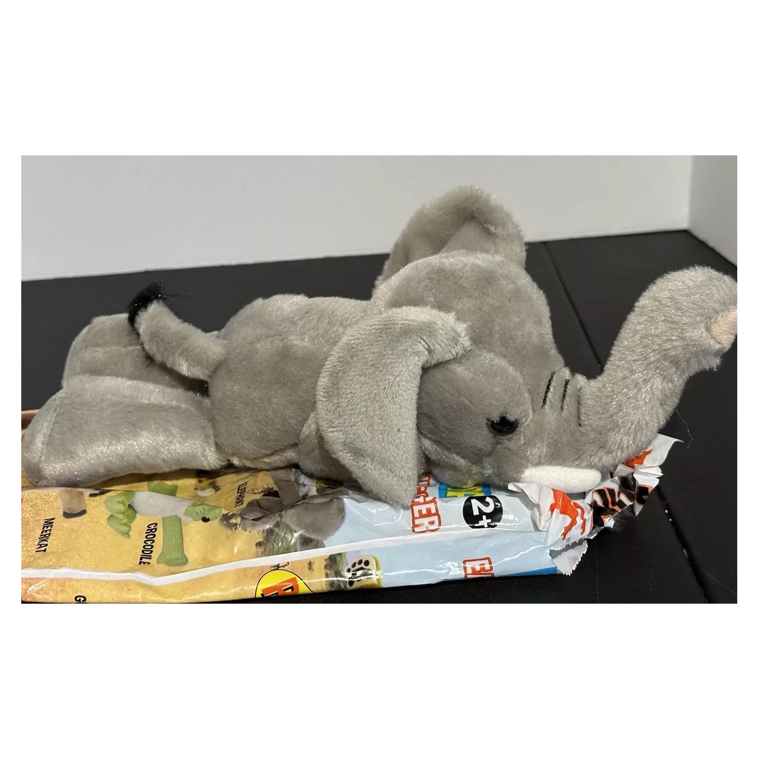 Wild Republic Elephant Slap Bracelet Wrist Huggers Plush Grey Raised ...