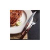 Tramontina Steakgabel Pizzagabel, Set, 6-teilig, Edelstahl, Holzgriff braun, FSC, 20