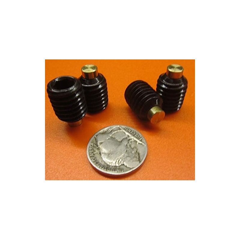 Black Oxide Steel Brass Tip Set Screw 1/2-13 x .625"