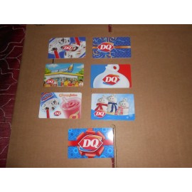 DAIRY QUEEN GIFT CARDS LOT OF 7 !!!!!!!! NO CASH VALUE !!!!!!!!
