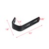 Coshar 4Pcs Stainless Steel J Hook Black 1-1/4 Inch PVC