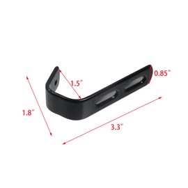 Coshar 4Pcs Stainless Steel J Hook Black 1-1/4 Inch PVC Coated Metal Hardware Brackets Garage Storage Utility Hooks for Bed Decor, Garage Storage, Cable Tool Organization - Black 1-1/4 Inch