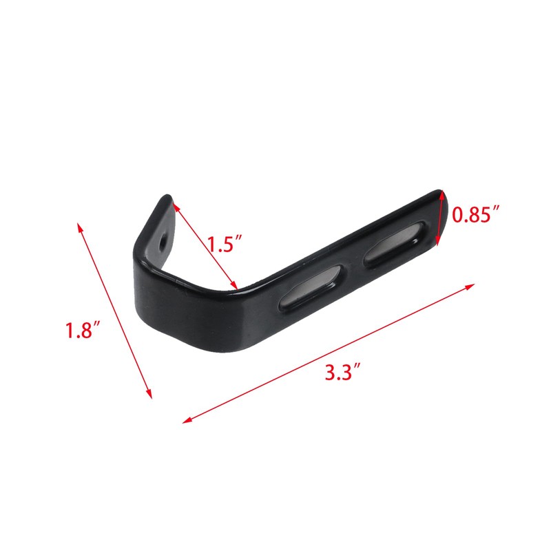 Coshar 4Pcs Stainless Steel J Hook Black 1-1/4 Inch PVC