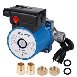WEPUMP NPT 3/4'' Domestic Hot Water Circulation Pump 93W Recirculating Pump Stainless Steel 304 for Shower Head(RS15-6SB)
