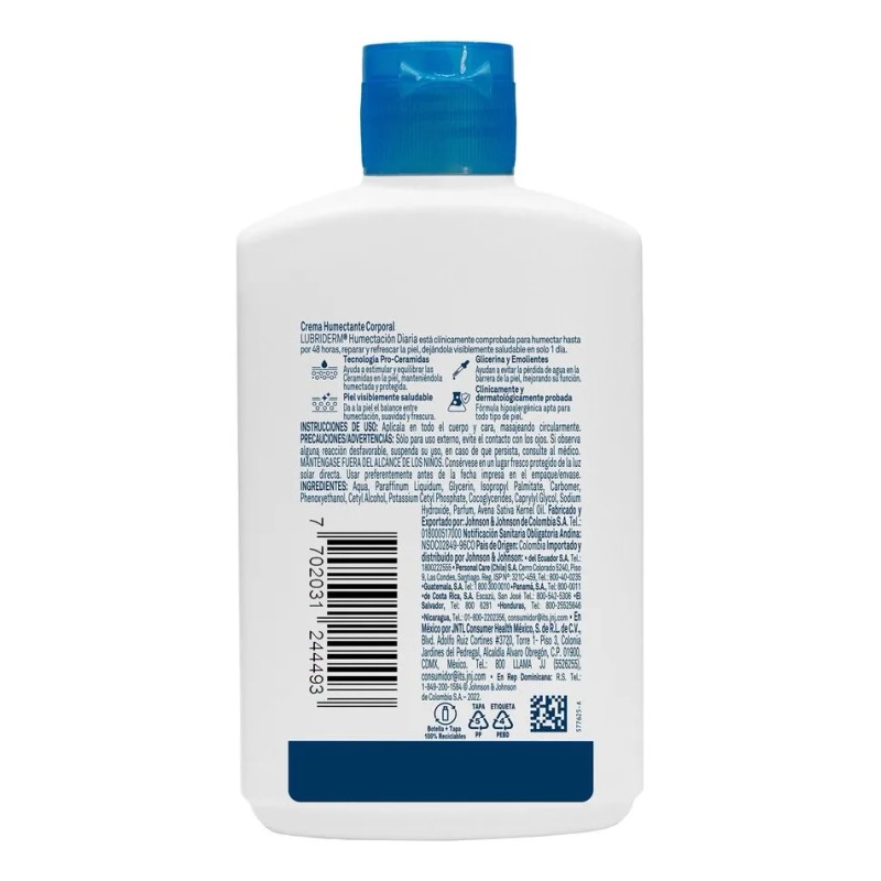 Crema Corporal Lubriderm Humectación Diaria 200
