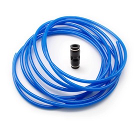 SRJQXH Outer Diameter 8 mm/Inner Diameter 5 mm Pneumatic Hose and PU8 Pneumatic Fittings, 5 m Long Blue Polyurethane PU Hose, PVC Hoses That Can be Used for Pneumatic Tools
