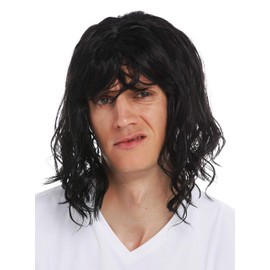 WIG ME UP - Gigolo Bad Hair Day 31914-P103 Wig Carnival Men's Long Wild Fringe Black