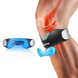 Industry-leading Knee Supporter, Patella Strap, Under Knee Supporter, Knee Strap, For Left and Right Use, Padding, Mid Support, Knee Compression, Easy to Adjust, Compact, Easy to Move, Sports