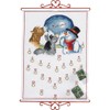 Eva Rosenstand Wall Hanging Cross Stitch Kit Advent Calendar, Snowman