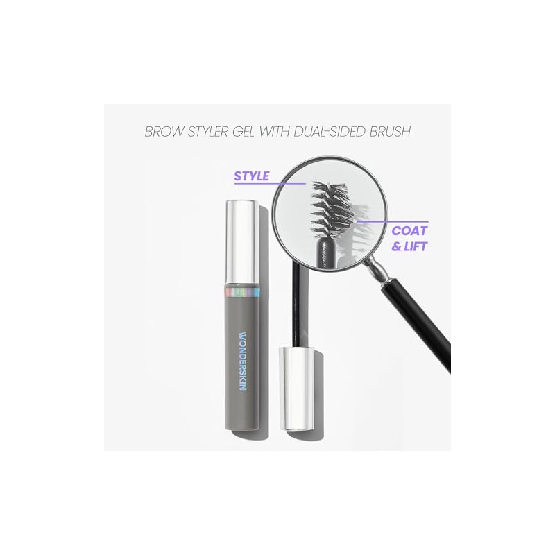 Wonderskin Wonder Blading Brow Styler Gel, Long Lasting Clear Eyebrow