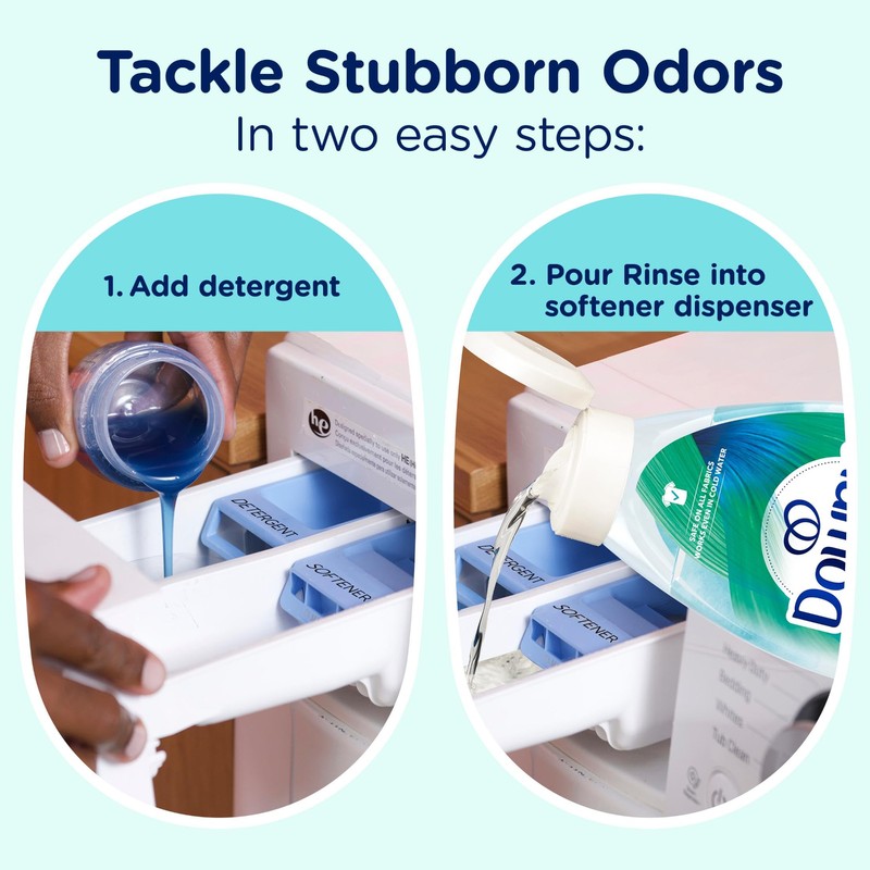 Downy Rinse Laundry Odor Remover, Cool Cotton Scent, Fabric Softener