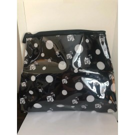 LANCOME DESIGNED EXCLUSIVELY FOR LANCOME BLACK LARGE MAKEUP BAG POUCH