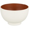 Yamanaka Lacquer Natural Range Keyaki Heathered Large Soup Bowl, White