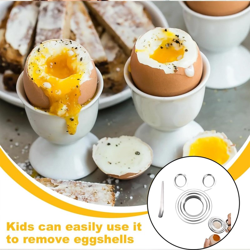 Egg Peeler, Boiled Egg Cutter, Silver Egg Cutter, Shell Remover