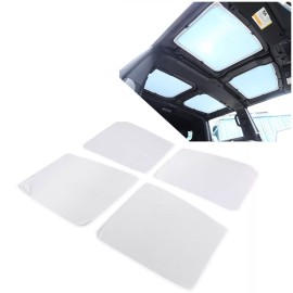Carworld66 For Hummer EV 2024-2025 Car Sunroof Sunshade Anti-UV Visor White