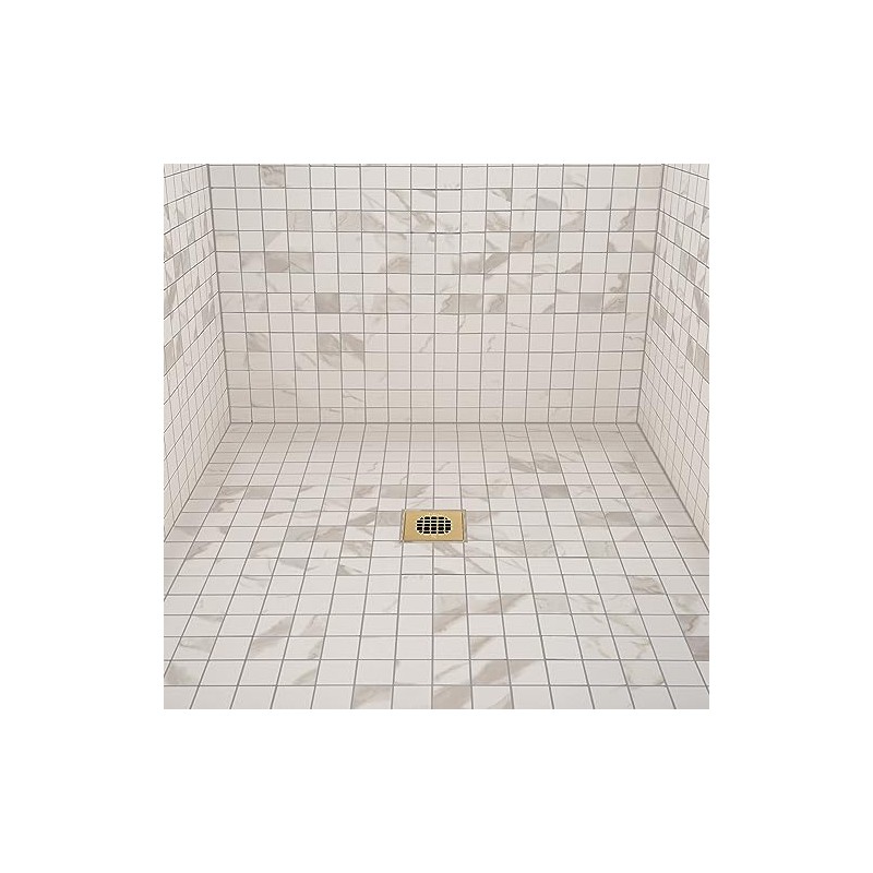Oatey 42361 Universal 4-1/4 in. Snap-Tite Square Shower Strainer in