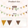 2PCS Pennant Banner Flags, Fabric Bunting Banner Nursery Garland Decor,