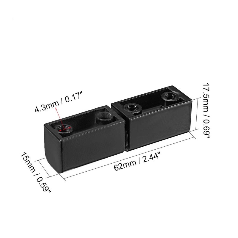 sourcing map Inline Style, Zinc Alloy Removable Lift Off Hinges