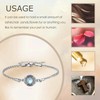 HUKKUN Celtic Knot Urn Bracelet for Ashes Stelring Silver Moonstone