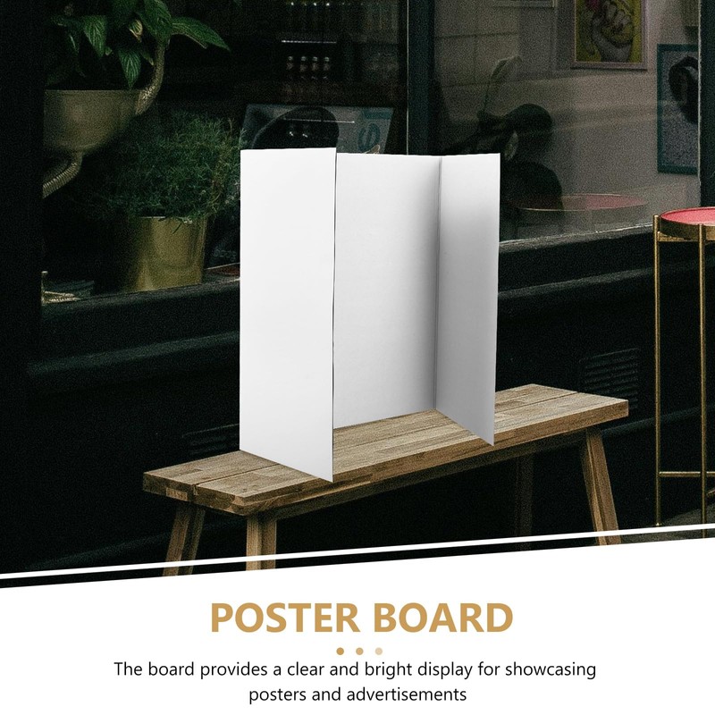 JECOMPRIS 1 Set Folding Display Board Tri Fold Poster Boards