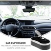 Beavorty Portavasos Doble para Coche, Plástico Negro, Antideslizante