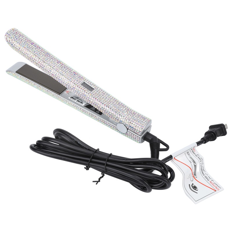 150W Hair Straightener Rhinestone Electric 2 in 1 Faster Shape