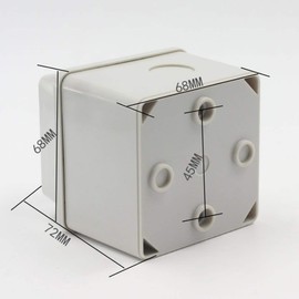 1 PCS Changeover Switch Rotary switch LW26-20/2 Rotary Dual Power Switch Cam Switch 3 position 8 Terminals with Install Waterproof Box 220V 20A