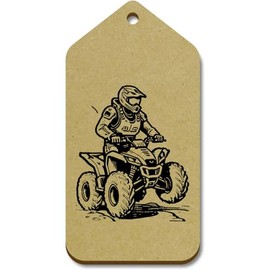 10 x Large 'Amphibious ATV 4 Wheeler' Wooden Gift Tags (TG00126803)