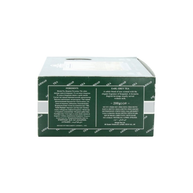 Ahmad Tea Earl Grey Tea, 100 Paper Enveloped Teabags (Pack